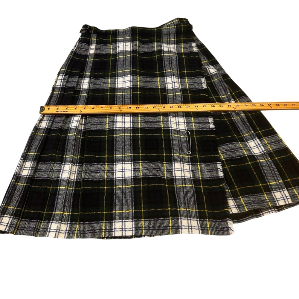 Clan laird skirt kilt womens size 8/10 vintage set 2 red green blue ivory multi - Picture 13 of 15